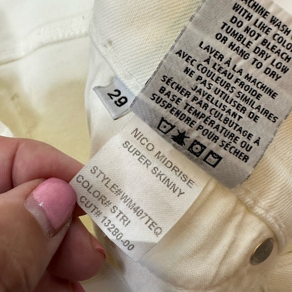 Hudson Nico Midrise Super Skinny Ankle Jean in White - Picture 10 of 11